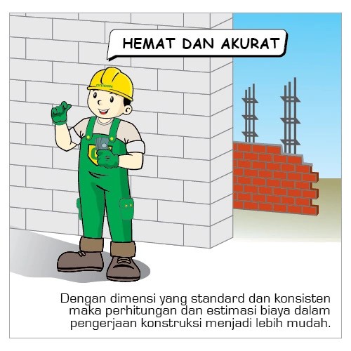 Ukuran Bata Ringan Citicon untuk perhitungan material proyek